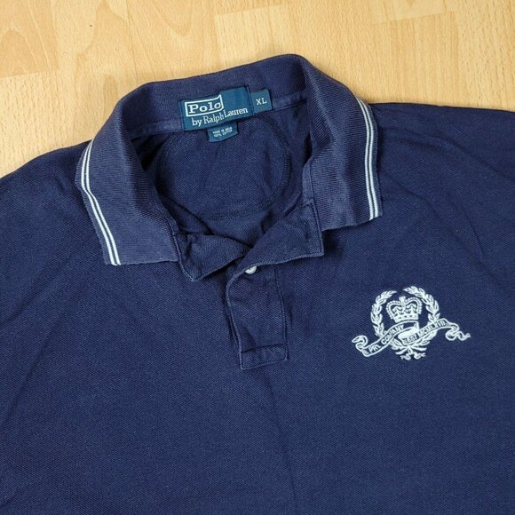 Polo Ralph Lauren Other - VTG Polo Ralph Lauren Shirt Men's Size XL Crest Patch‎ y2k Short Sleeve Pique